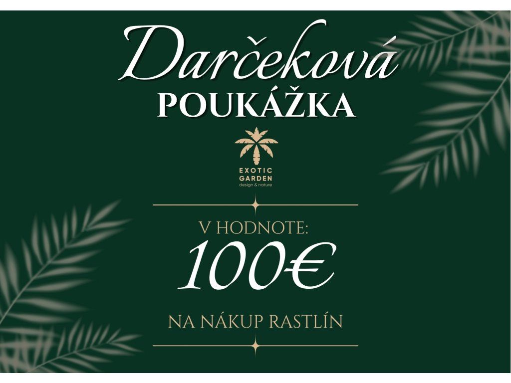 Darčeková poukážka 100 €