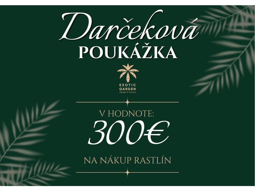 Darčeková poukážka 300 €